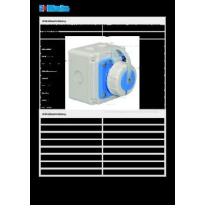 7245 SchutzKo W-dose  16A 3p 250V IP67