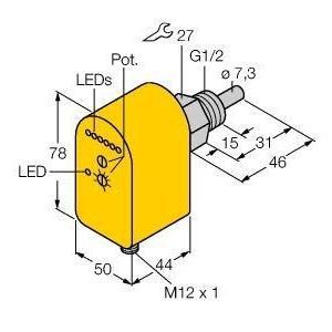 FTCS-G1/2A4P-2AP8X-H1140 Strömungsüberwachung, Eintauchsensor mit