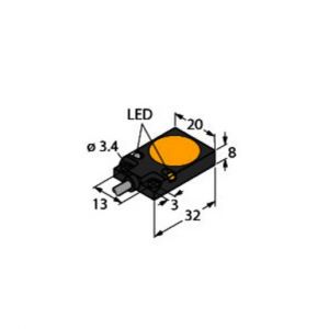 BI7-Q08-VP6X2 Induktiver Sensor, mit erhöhtem Schaltab