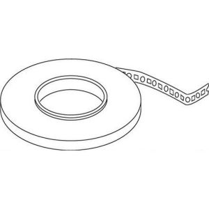 519/12, Lochbandeisen, Breite 12 mm, Materialstärke=0,8 mm, Stahl, bandverzinkt DIN EN 10346