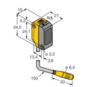 QS18VP6LAFQ Opto-Sensor, Laser-Reflexionslichttaster