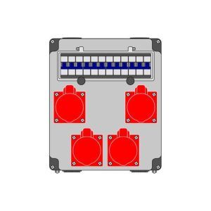 Z 60.22 Steckdosen-Kombination anschlussfertig v