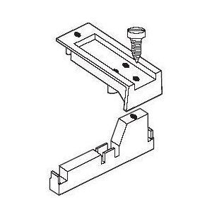 PC80 Gerätetragschiene 80mm mit Befestigungs-