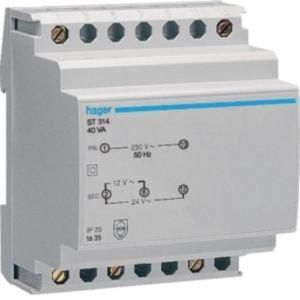 ST314 Sicherheitstrafo 230V/12+24V 40VA 4PLE