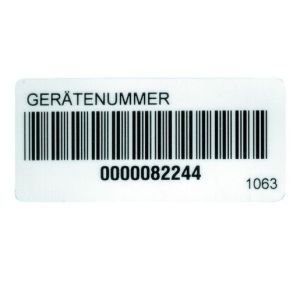 FTC00001063D, UNITEST Barcode-Aufkleber (250 St. auf Rolle), 1063
