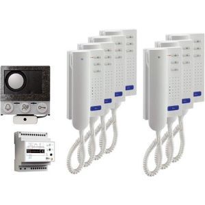 PAIH070/004, audio:pack Einbau für 7 Wohneinheiten, mit Einbaulautsprecher ASI12000 + 7x Türtelefon ISH3030 + Steuergerät BVS20