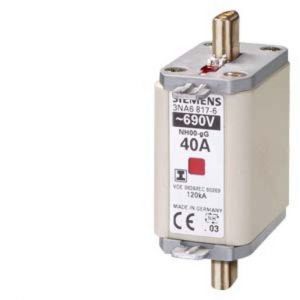 3NA6822-6, NH-Sicherungseinsatz, NH00, In: 63 A, gG, Un AC: 690 V, Un DC: 250 V