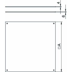 DUF 350-2 Blinddeckel UZD350-2/3 für Nasspflege 38