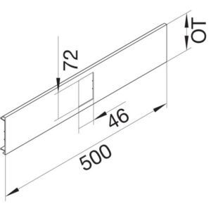 R74259010 Blende AEE 4-fach Stahl BRS OT 120 rweiß