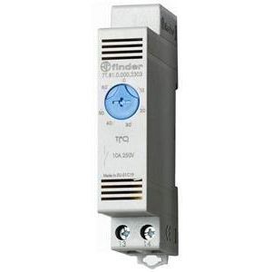 7T.81.0.000.2303, Thermostat für Schaltschrank, Reiheneinbaugerät 17,5 mm breit, 1 Schließer 10 A, einstellbar von 0 bis +60° C