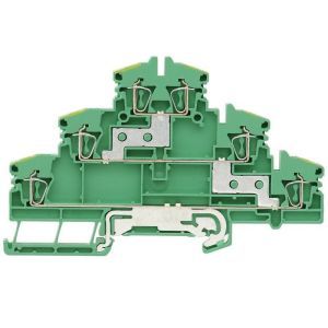 ZDLD 2.5-2N PE Schutzleiter-Reihenklemme, Zugfederansch