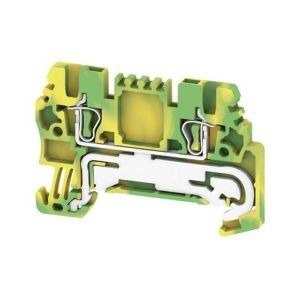 ZPE 1.5, Schutzleiter-Reihenklemme, Zugfederanschluss, 1.5 mm², 500 V, Anzahl Anschlüsse: 2, Anzahl der Etagen: 1, grün / gelb