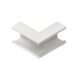 BA1058.5, Außeneck 90°, mit Bodenlochung, 105x66 mm, Kunststoff PVC-hart, RAL 8014, sepiabraun