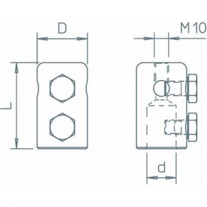 101 IES Endstück 20mm, Alu