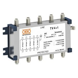 TV 4+1, Überspannungsschutzgerät für Sat-Technik 70V