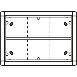 1883620 Aufputzrahmen 6 Modulplätze, silber