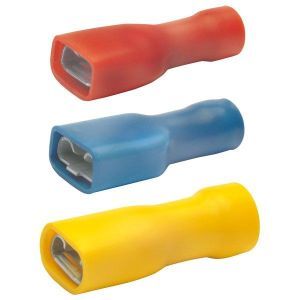 720V, Flachsteckhülse isoliert, 6,3x0,8 mm, 0,5-1 mm², PVC vollisoliert