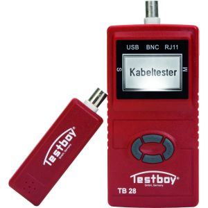 HNETZWERKTESTER, Netzwerkverdrahtungstester mit Längenmessung, RJ45, USB, Koax