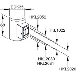 EDKD35.6 Übergangs-T-Stück, mit vorgeprägter Perf