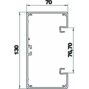 GA-S70130EL Geräteeinbaukanal symmetrisch 70x130x200