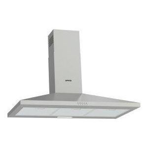 WHC929E4X-DE, Kaminhaube 90 cm B/C/A/B, 450 m³/h, Drucktasten,3 LS, 1x2 W LED, edelstahl, inkl Kohlefilter, längerer Kamin