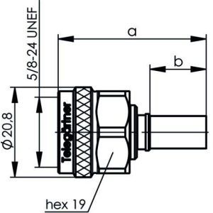 J01020A0119 N-Kabelstecker Crimp G30 (1.5/3.8), G54