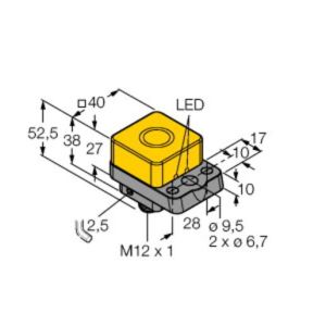 NI22U-Q40-AP6X2-H1141 Induktiver Sensor, für Teillagekontrolle