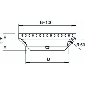 RAA 830 FT Anbau-Abzweigstück mit 2 Winkelverbinder