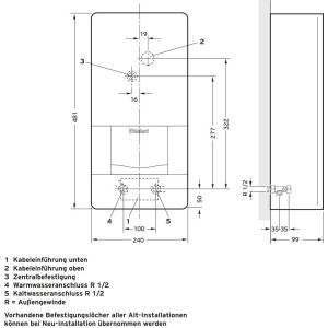 VED E 24/8 BB VAILLANT electronicVED E 24/8 BB Elektro