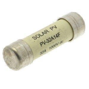 32AMP 1000V DC  SOLAR FERRULE FUSE Sicherungseinsatz, superflink, 32 A, DC