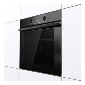 BOS 6737 E13BG, Elektro-Einbaubackofen/Dampf A, Heißl., ExtraSteam, LED Display, Touch Control, 77 l, Gentle Close, 1fach TAZ, schwarz Glas