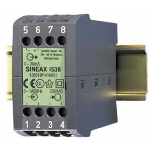 SINEAX I538 230VAC 5A 4...20mA Messumformer für Wechselstrom, mit Hilfs