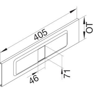 R65847030 Blende AEE 4-fach PVC FB OT 190 sgrau