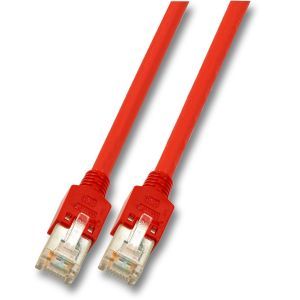 K2793.1,5, RJ45 Crossover Patchkabel SF/UTP,Cat.5e, TM11, UC300, 1,5m, rot