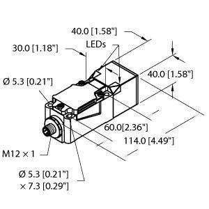 NI40U-CP40-VP4X2-H1141 Induktiver Sensor, mit erhöhtem Schaltab