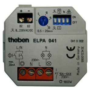 ELPA 041, Unterputz-Treppenlicht-Zeitschalter mit 12 Funktionen, Nulldurchgangsschaltung