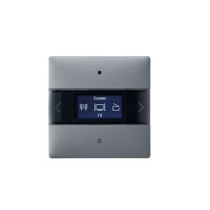 LUXORliving iON8 SR, LUXORliving-Raumcontroller, integrierter Raumtemperaturregler, Farbe silber