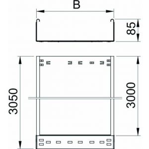 MKSMU 810 FS Kabelrinne MKSMU ungelocht, Schnellverbi