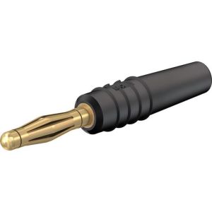 SLS205-L 2mm Einzelstecker komplett schwarz