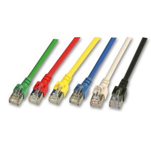 K5455.25, RJ45 Patchkabel SF/UTP, Cat.5e, PVC,CCA, 25m, grau