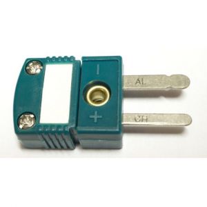 0220 0031 Stecker Miniatur NiCr-Ni Typ K grün