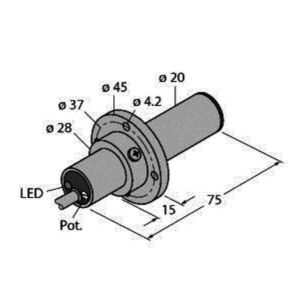 FCS-K20-AP8X Strömungsüberwachung, Eintauchsensor mit