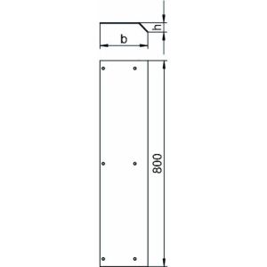 AIKF D 35075 Blinddeckel für Aufboden-Kanal, St, FS