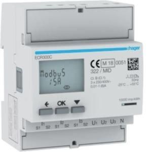 ECR300C Energiezähler 3ph, indirekt, MODBUS, MID