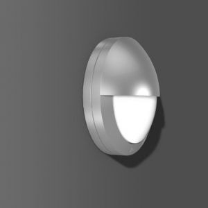 582012.004, Rounded Midi, 10 W, 290 lm, 840, silber, on/off Wandleuchten, D 268 H 96, 90°/0°/73°/73°, Glas opal