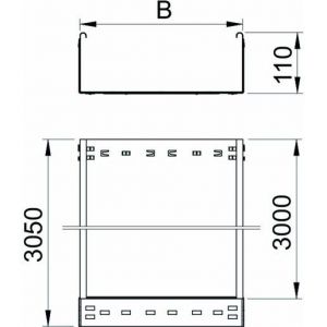 MKSMU 110 FS Kabelrinne MKSMU ungelocht, Schnellverbi