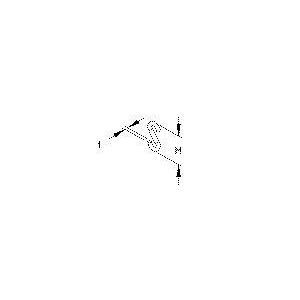 SH-4 E-KLIPS, S-Haken, t=4 mm, Stahl, galvani