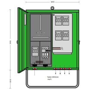 A 80-1Z-4 AB Anschlussschrank 55 kVA mit beigepackt