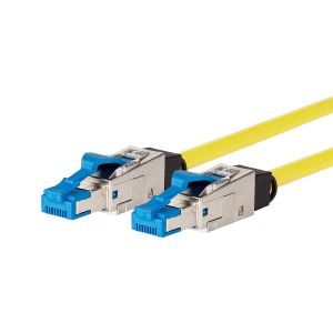 13084H0577-E, Patchkabel 40G AWG 26 0,5 m gelb