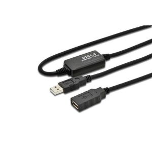 DA-73100-1, USB 2.0 Repeater Extension Active Kabel A/M nach A/F Länge 10m